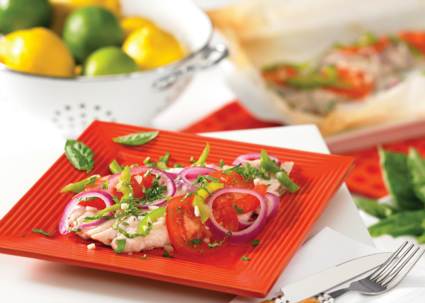 BBQ Red Snapper and Vegetables