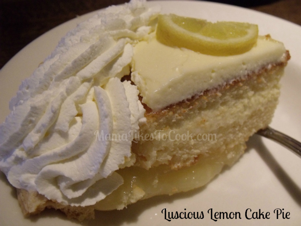 lemon cake pie
