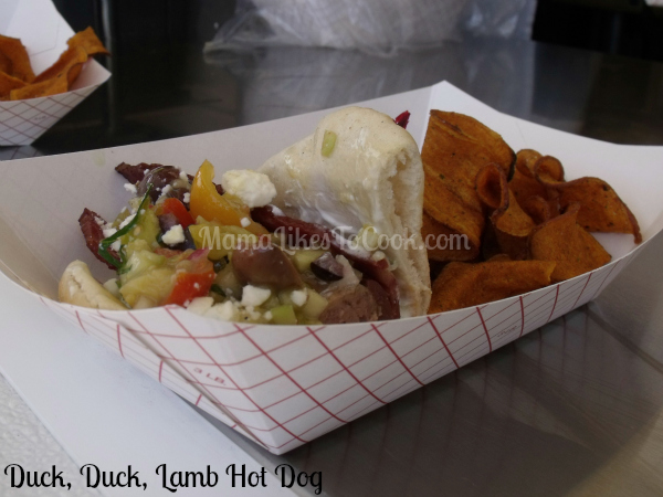 duck duck lamb hot dog