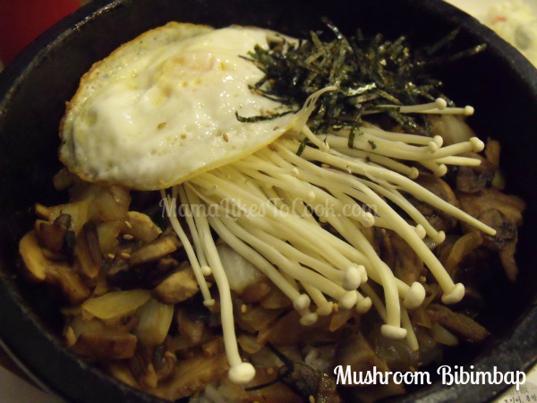 mushroom bibimbap