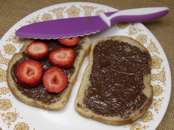 strawberry nutella panini