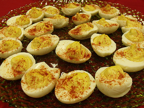 Hatch Chile Deviled Eggs