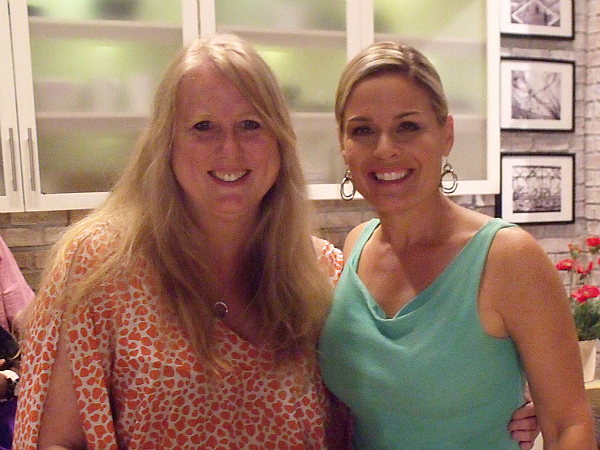 With Chef Cat Cora on the set of The Talk