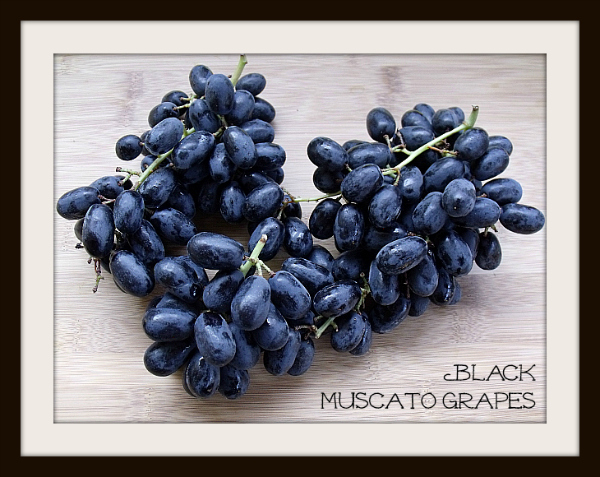 Black Muscato Grapes