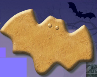 Halloween Bat Dog Biscuit