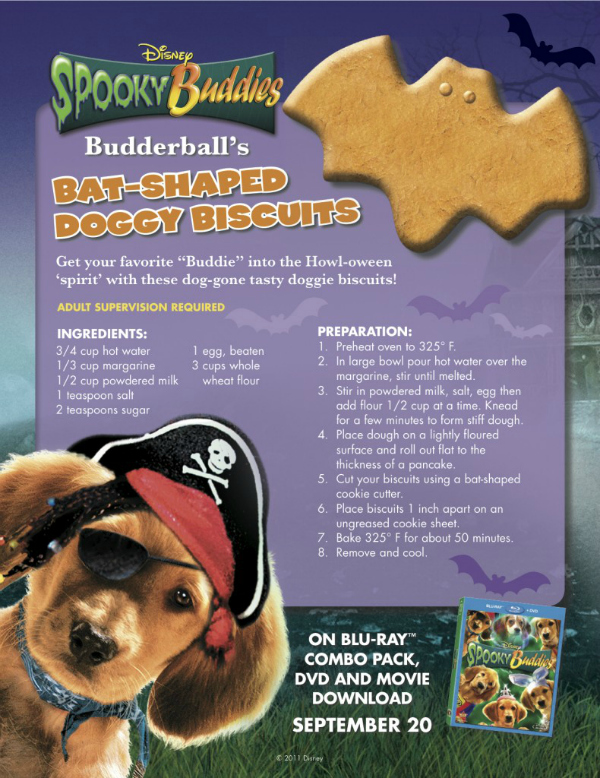 Spooky Halloween Disney Dog Biscuit Recipe