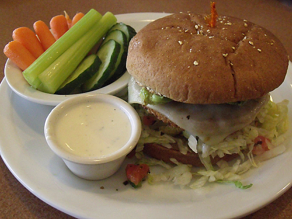 dennys Cali Jack Veggie Burger