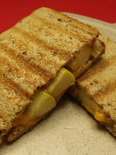 Grilled Cheese Apple Panini