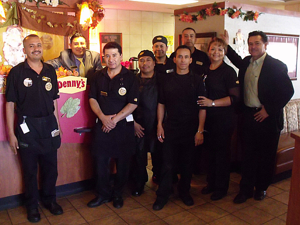 Staff at the Lake Forest, CA Denny's