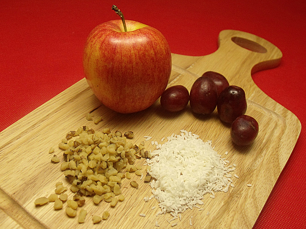 Apple Coconut Waldorf Salad Ingredients