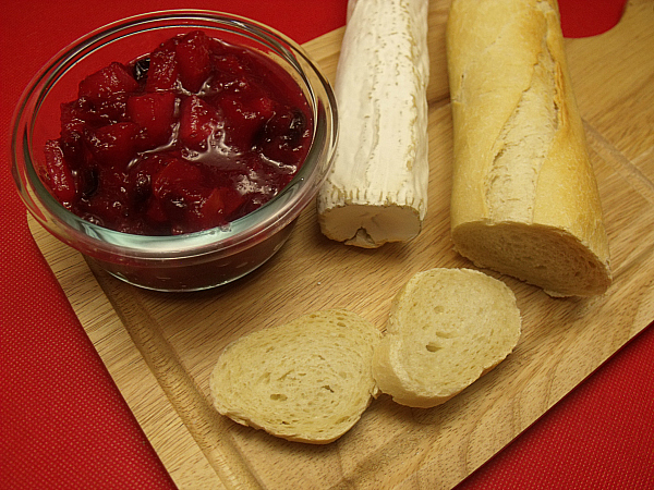 Cranberry Brie Bruschetta Ingredients