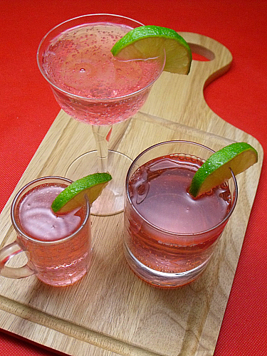 Easy Pomegranate Lime Mocktail 