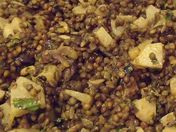 Vegetarian Lentils with Pears