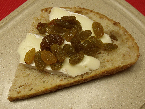 Grilled Cheese Panini with Brie and Golden Raisins