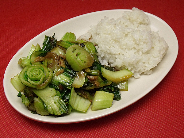 Bok Choy and Ginger Stir Fry