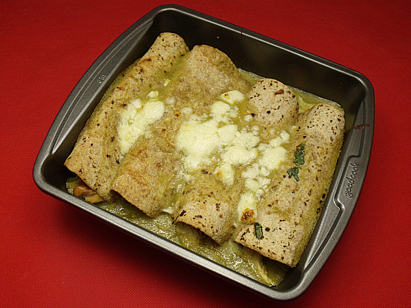 Enchiladas Made with Leftover Chicken