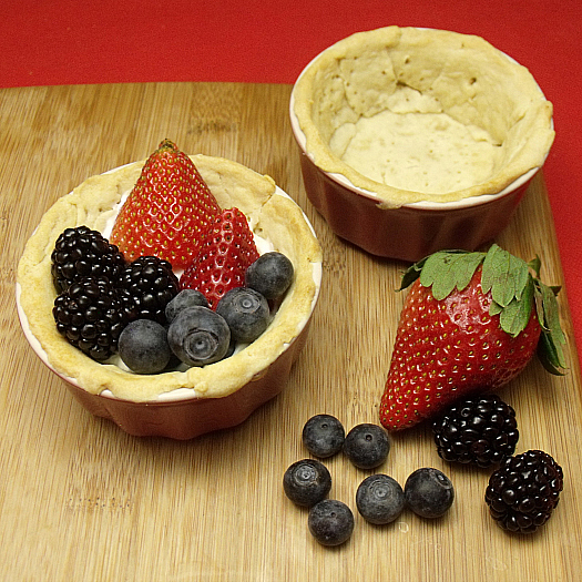 Triple Berry Tart with Greek Yogurt