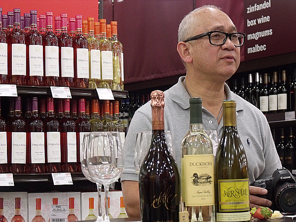 Wine Tasting with BevMo Cellar Master, Wilfred Wong