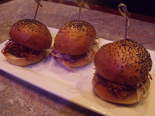 BBQ Pork Sliders at Costa Mesa 55 Tavern Bowl