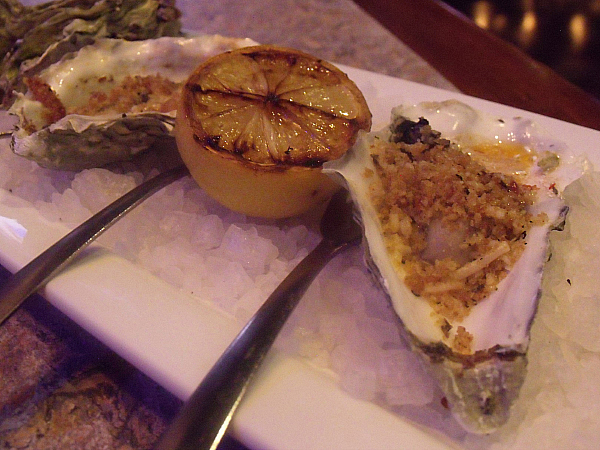 Oysters Kilpatrick at Costa Mesa 55 Tavern Bowl