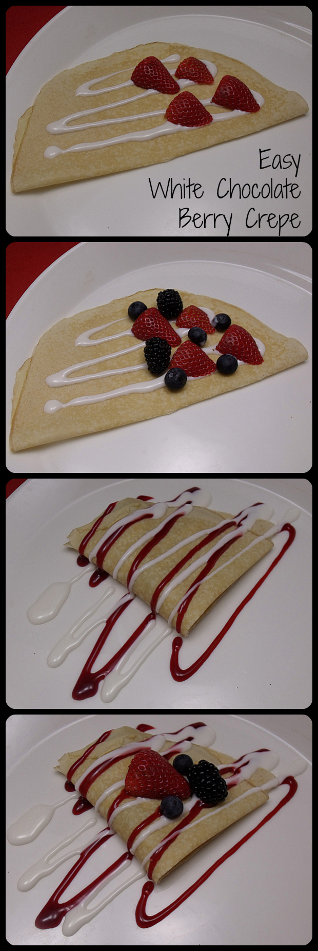 Easy White Chocolate Berry Crepes