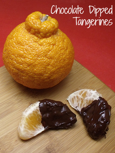 Bittersweet Chocolate Dipped Tangerines