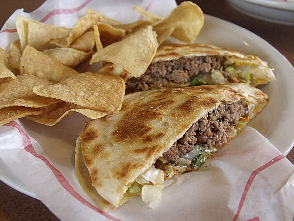 Denny's Baja Quesadilla Burger 