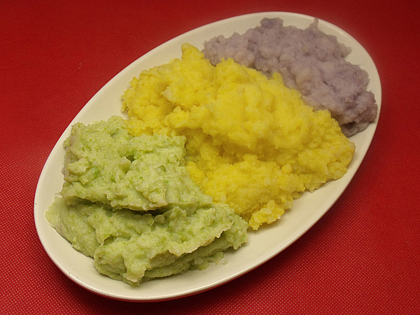 Easy Festive Tri-Color Mashed Cauliflower - Perfect for Easter Dinner!