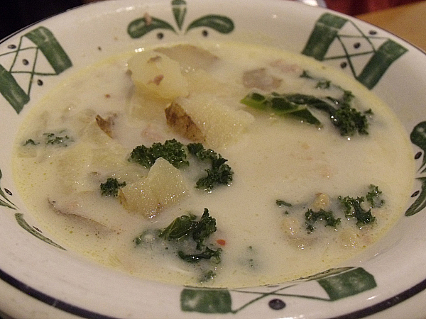 Zuppa Toscana at Olive Garden Italian Restaurant - Orange, California