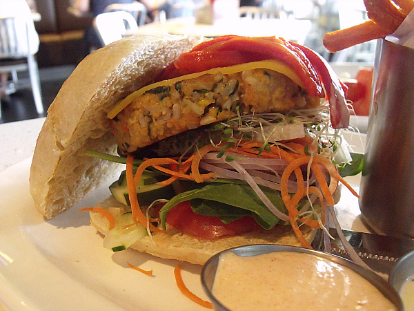 Custom Veggie Burger at  at The Counter, Irvine, California