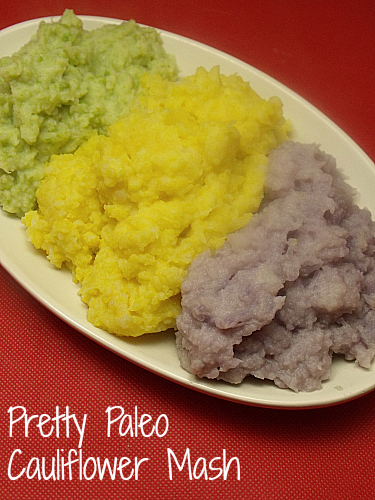 Easy Festive Tri-Color Mashed Cauliflower