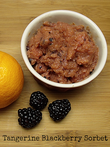 Tangerine Blackberry Sorbet