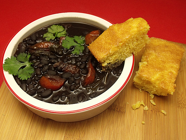 Vegetarian Crock Pot Black Bean Soup 