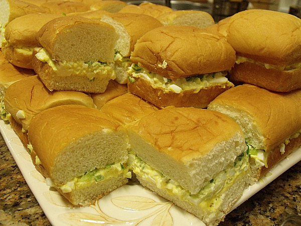 Egg Salad Sandwiches with Pepper Relish