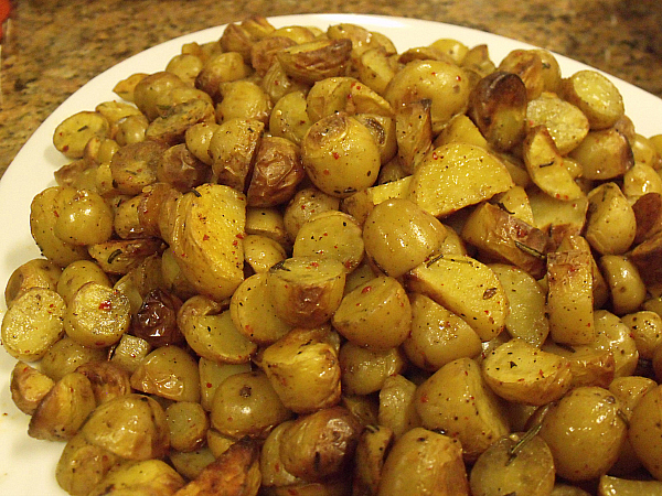 Chile Roasted Dutch Yellow Potatoes