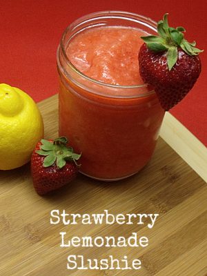 Strawberry Lemonade Slushie - Mama Likes To Cook