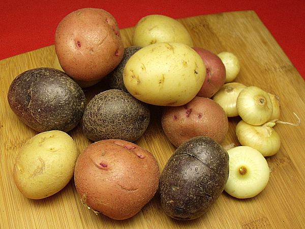 Frieda's Star Spangled Potatoes and Cipolline Onions