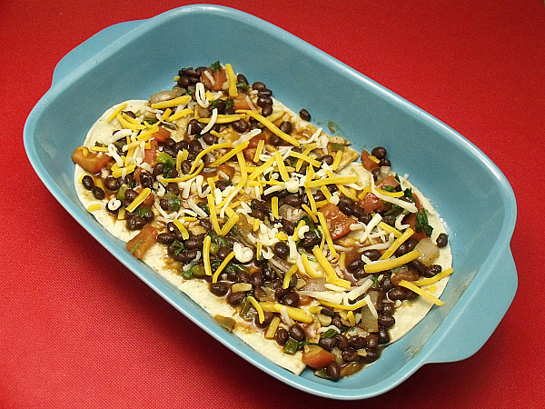 Vegetarian Mexican Tortilla Casserole