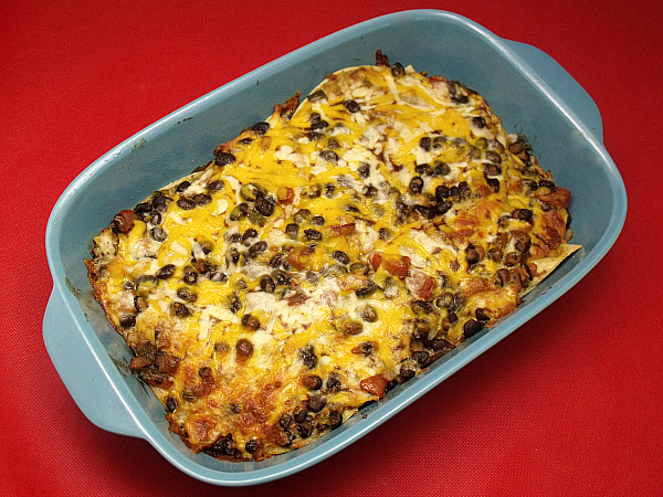 Vegetarian Mexican Tortilla Casserole