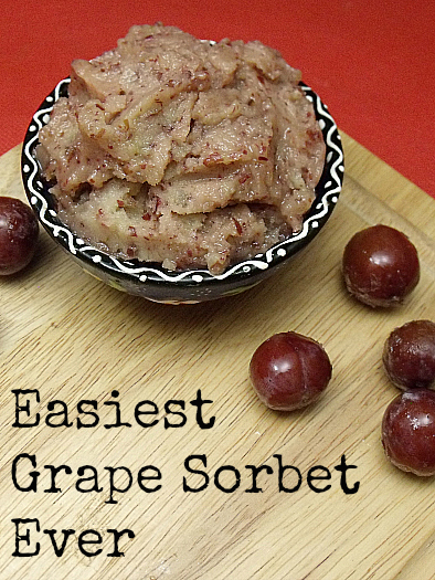 Easy Grape Sorbet