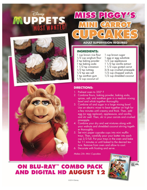 Muppets Miss Piggy Mini Carrot Cupcakes