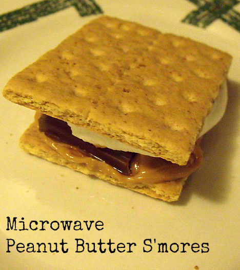 Microwave Peanut Butter S'mores