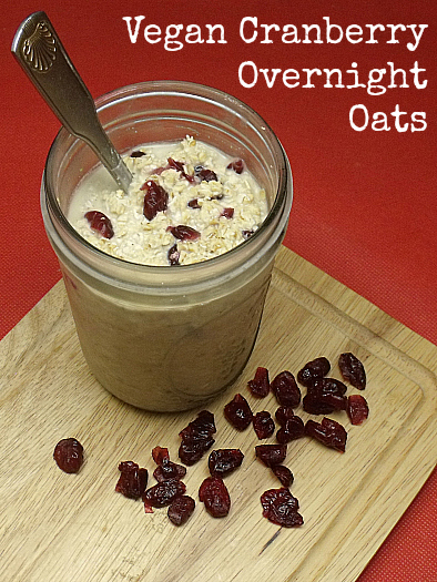 Vegan Cranberry Overnight Oats