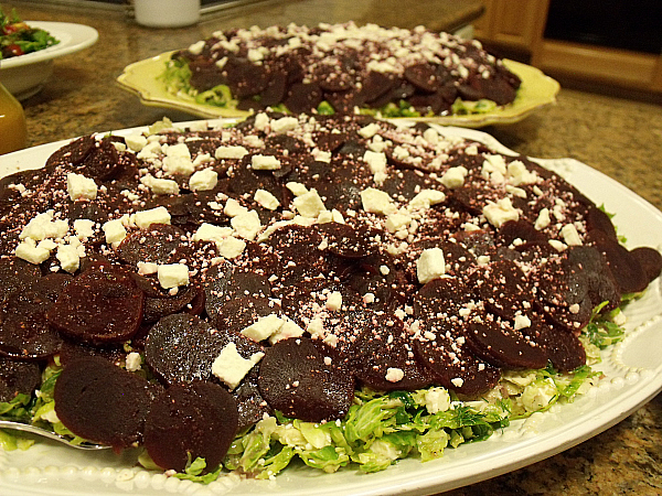 Baby Beets and Brussels Sprouts Salad