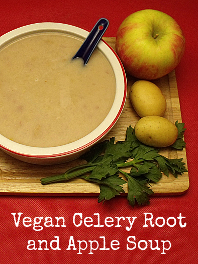 Creamy Vegan Celery Root and Apple Soup