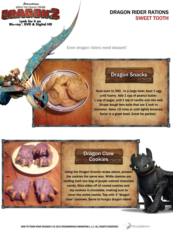 Dragon Snacks Cookie Recipes