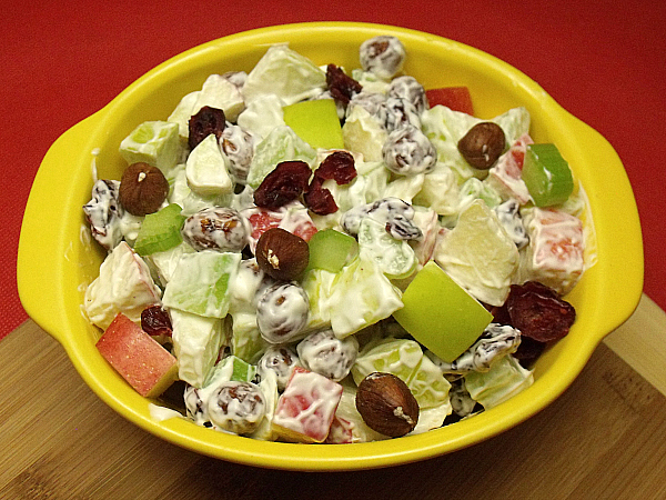 Cranberry Hazelnut Waldorf Salad