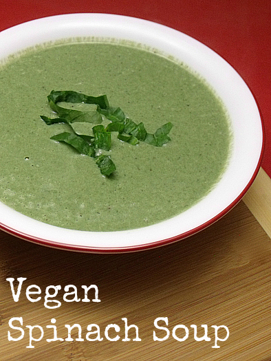 Vegan Creamy Spinach Soup