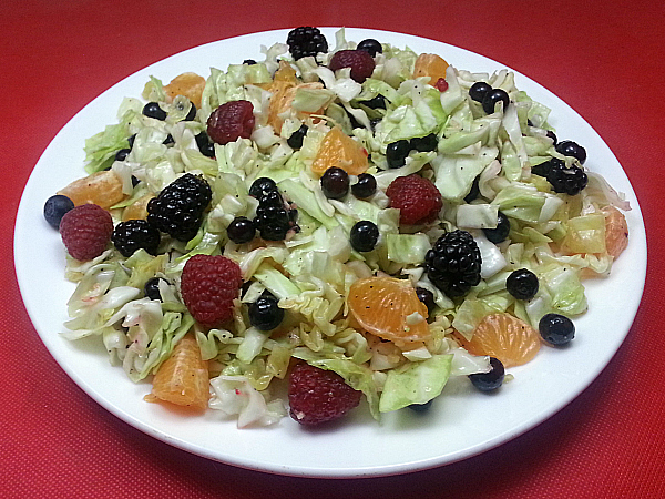 Fruit Slaw Salad Recipe - Coleslaw with a Twist - Mama Likes To Cook