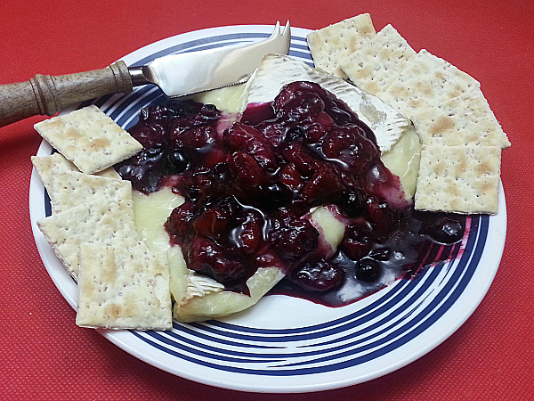 Berry Citrus Compote with Baked Brie